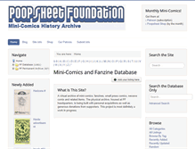 Tablet Screenshot of poopsheetfoundation.com